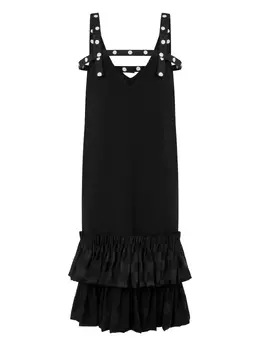 Moschino: Платье с оборками 