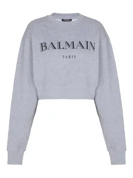 Balmain: Свитшот с принтом 