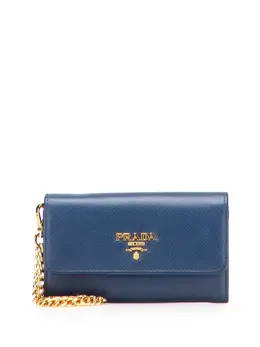Prada Pre-Owned: Голубой картхолдер 
