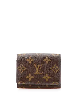 Louis Vuitton Pre-Owned: Коричневый картхолдер 