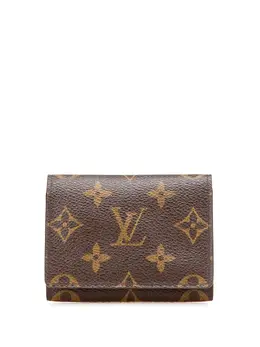 Louis Vuitton Pre-Owned: Коричневый картхолдер 
