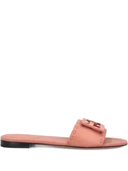 FENDI: Розовые сандалии  FF