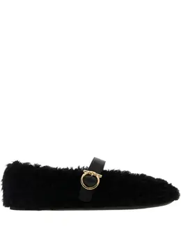 Ferragamo: Чёрные балетки 