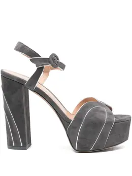 Gianvito Rossi: Серебристые сандалии 