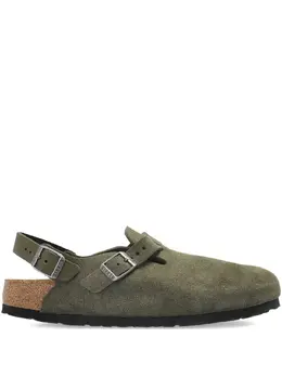 Birkenstock: Зелёные сабо 