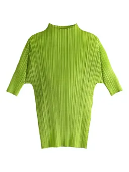 Pleats Please Issey Miyake: Зелёный топ 