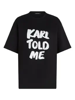 Karl Lagerfeld: Чёрная футболка  Karl