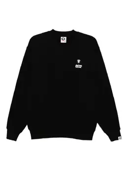AAPE BY *A BATHING APE®: Чёрный свитшот 