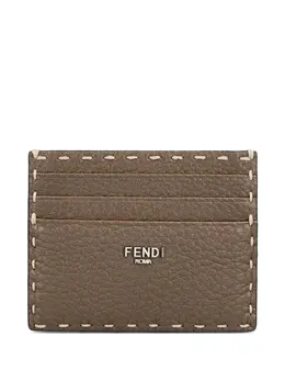 FENDI: Коричневый картхолдер  Selleria