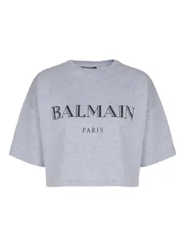 Balmain: Футболка с принтом 