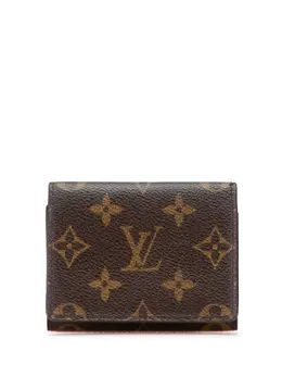 Louis Vuitton Pre-Owned: Коричневый картхолдер 