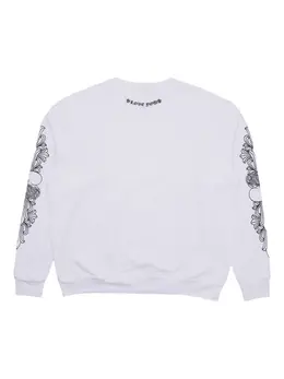 Chrome Hearts: Свитшот с растительным принтом 