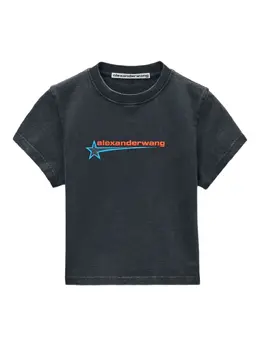 Alexander Wang: Чёрная футболка 