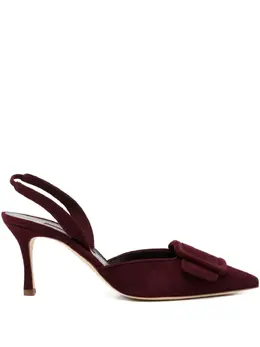 Manolo Blahnik: Бордовые туфли  Maysli