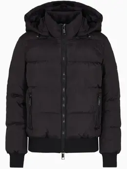 Armani Exchange: Чёрная куртка 
