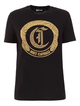Just Cavalli: Чёрная футболка 