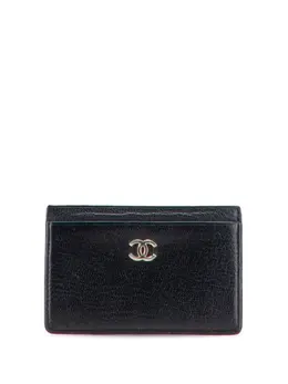CHANEL Pre-Owned: Чёрный картхолдер 