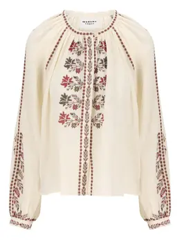 ISABEL MARANT: Блуза с цветочным принтом 