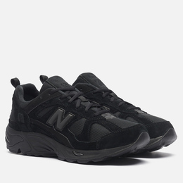 New Balance: Чёрные кроссовки 