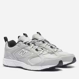 New Balance: Серые кроссовки 