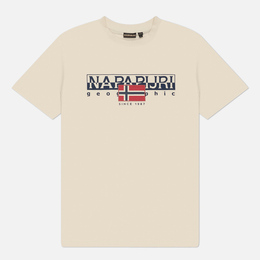 Napapijri: Бежевая футболка 