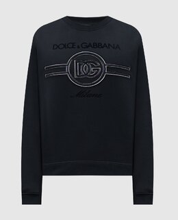Dolce&Gabbana: Синий свитшот 