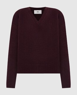 Ami Paris: Бордовый свитер 