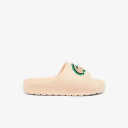 LACOSTE: Розовые шлёпанцы 