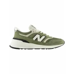 New Balance: Зелёные кроссовки 