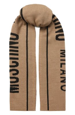 Moschino: Бежевый шарф 