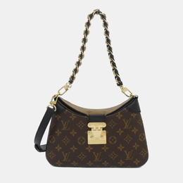 Louis Vuitton: Коричневая сумка 
