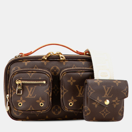 Louis Vuitton: Коричневая сумка 