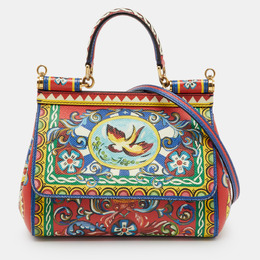 Dolce & Gabbana: Многоцветная сумка на руку  Sicily