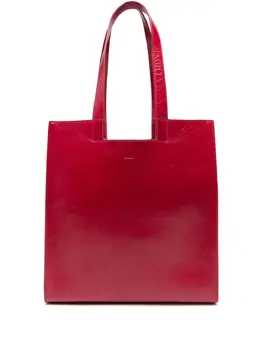 Bally: Красная сумка-шоппер 
