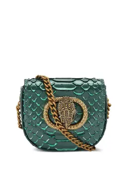 Kurt Geiger London: Зелёная сумка через плечо 