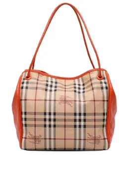 Burberry Pre-Owned: Коричневая сумка-шоппер 