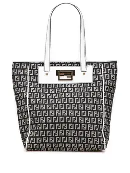 Fendi Pre-Owned: Чёрная сумка-шоппер 