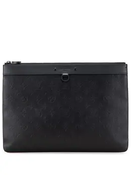 Louis Vuitton Pre-Owned: Чёрный клатч 