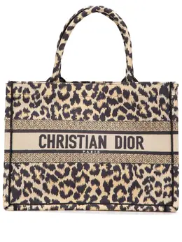 Christian Dior Pre-Owned: Сумка-шоппер с леопардовым принтом 