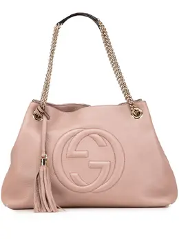 Gucci Pre-Owned: Коричневая сумка-шоппер 