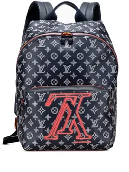 Louis Vuitton Pre-Owned: Голубой рюкзак 