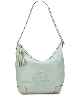 Gucci Pre-Owned: Голубая сумка 