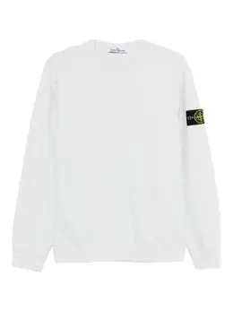 Stone Island: Белый свитшот 