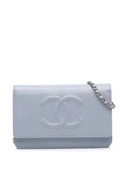 CHANEL Pre-Owned: Голубой кошелёк 