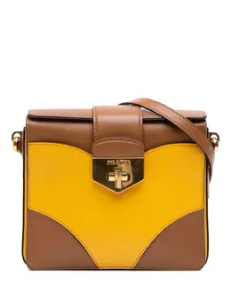 Prada Pre-Owned: Двухцветная сумка через плечо 