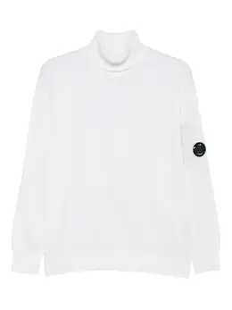 C.P. Company: Белый свитер  Lens