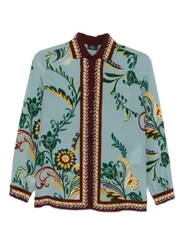 ETRO: Куртка с растительным принтом 