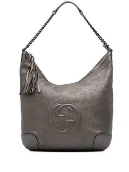 Gucci Pre-Owned: Серебристая сумка 
