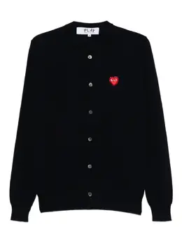 Comme Des Garçons Play: Синий кардиган  Heart