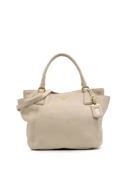 Prada Pre-Owned: Коричневая сумка-шоппер 